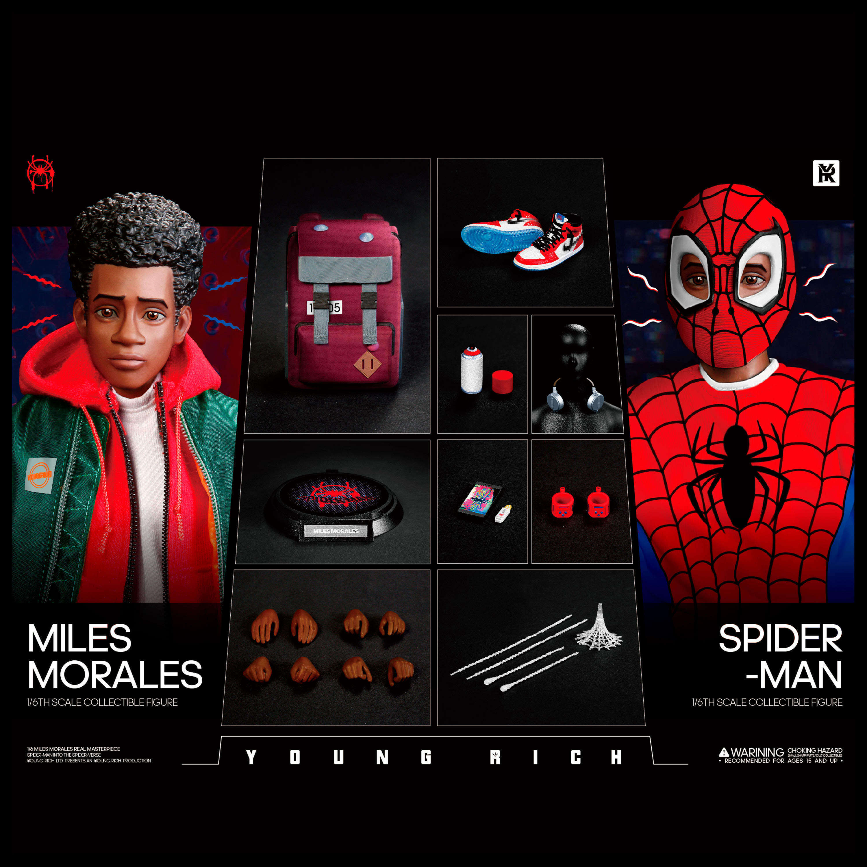 Spot YOUNGRICH TOYS 1 6 SP001 sp002 Wardress Edition Spiderman Parallel World Miles