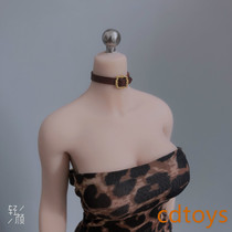 Spot 1 6 female soldier model accessories 12 inch tbl ph rubber-coated plain body necklace leather collar neck strap punk