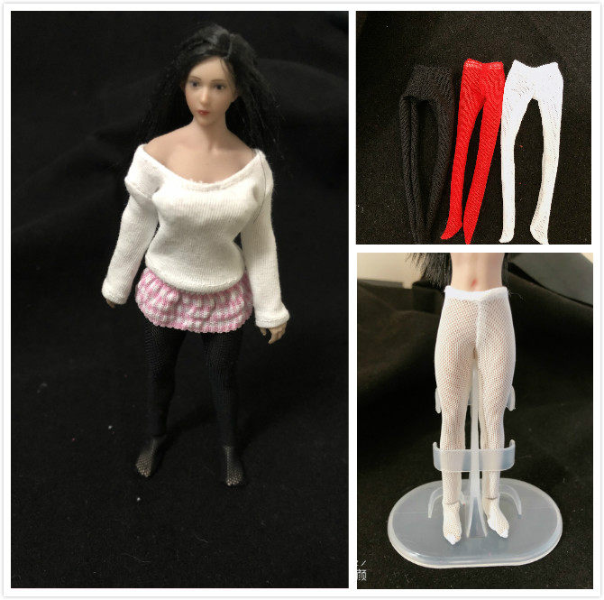 1 12 female soldier doll clothes PH TBL package glue body pair socks three-color spot