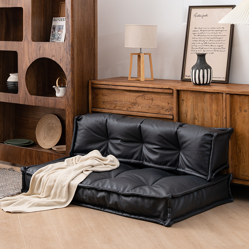 Japanese-Style Lazy Tatami Mat Leather Pouf Cushion Floor Home Use Reclining Bean Bag Seat Lazy Sofa Japanese-Style Lazy Tatami Mat Leather Pouf Cushion Floor Home Use Reclining Bean Bag Seat Lazy Sofa