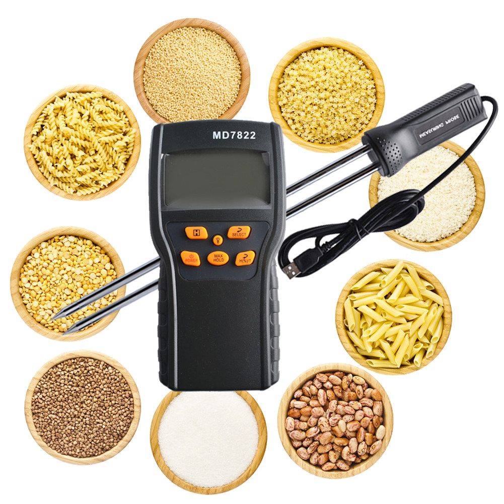 Grain Moisture Tester Humidity Measurement Super Long Probe Wheat Corn Rice Paddy Water Fast Water Measuring Instrument