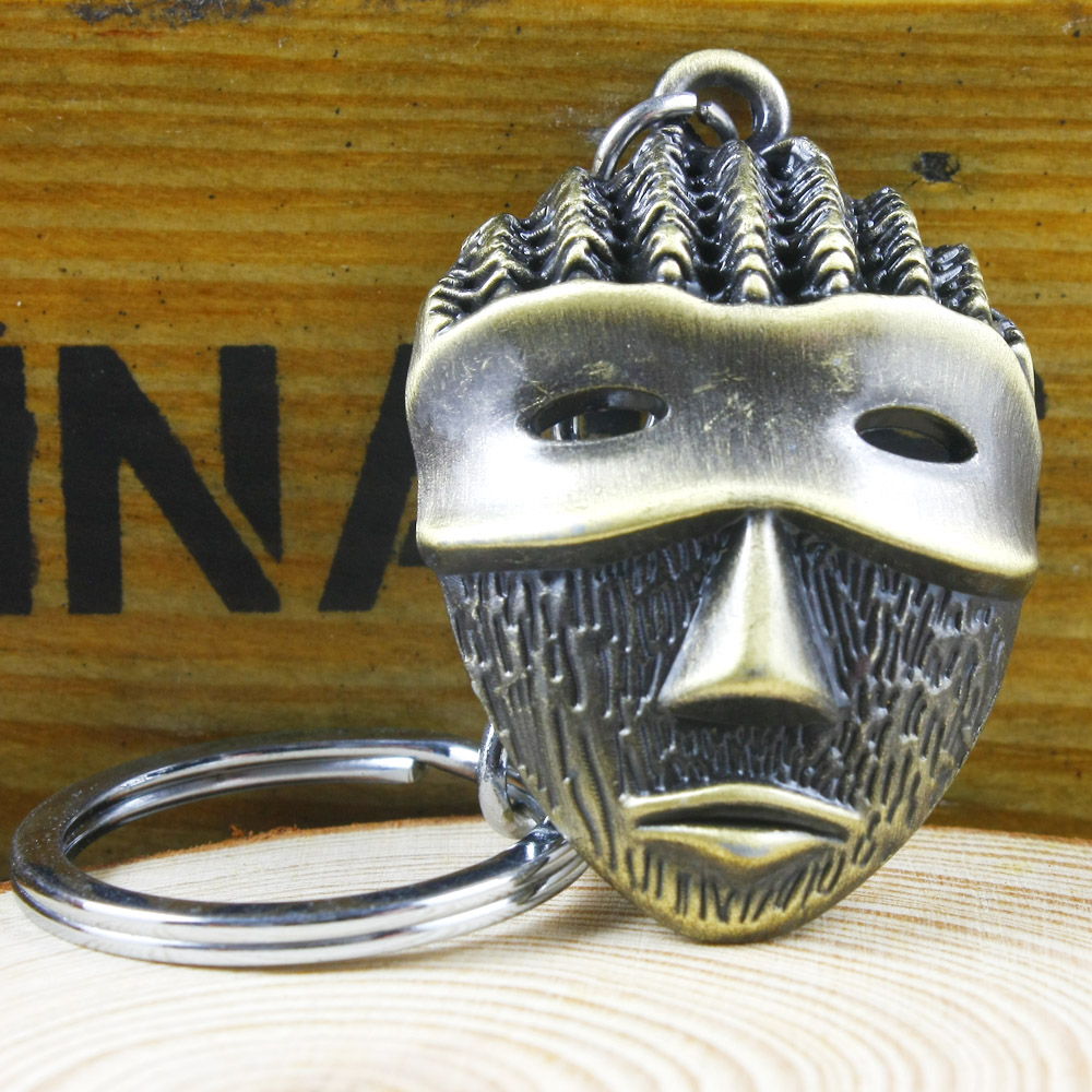 Creative Small Mask Key Button Pendant Mini Hooded Face Spectrum Ornament Cute Personality Hanging Accessories