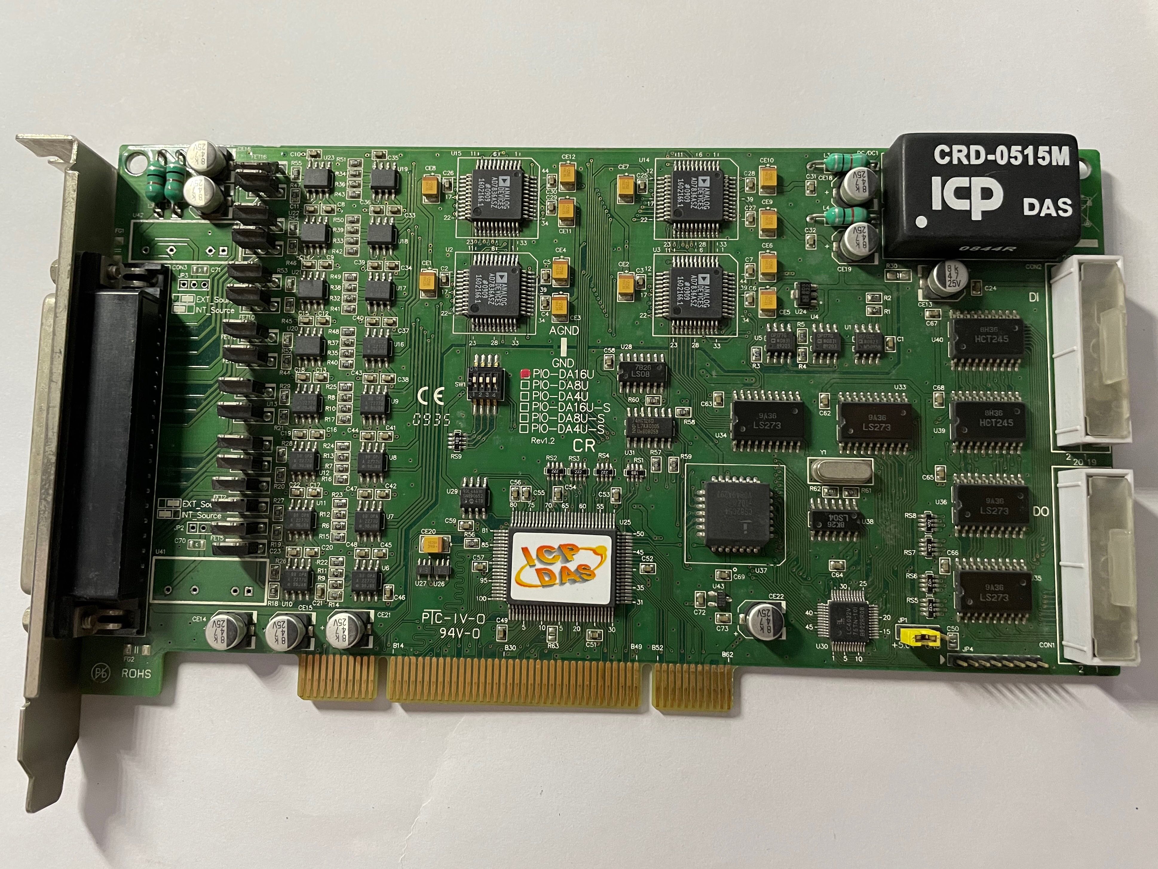 ICP DAS PIO-DA16U data acquisition board 16-channel 14-bit channel isolated analog output card