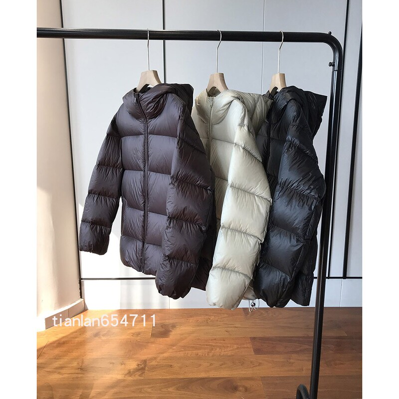 Anchudss Clearance Sale, No Returns or Exchanges, Guaranteed 90% White Goose down Cloud Puff Hooded down Jacket