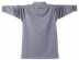 Mùa thu đông XL chất liệu cotton rắn màu ve áo dài tay áo sơ mi POLO nam cộng với áo thun béo công sở áo thun rộng