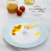 Wave point flat plate Bone china Western plate Cake plate Powder deer Phnom Penh steak plate Squirrel salad snack plate 8 inches