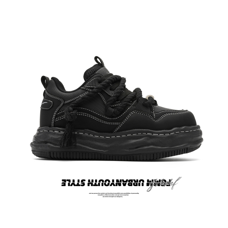 Fgmm Venom 2.0 New Style Invisible Height Increasing 7cm Shoes for Men and Women, Thick-Soled Casual Sneakers, Black Warrior Dissolving Shoes