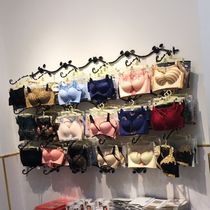 Underwear store combination display rack gold panties bra shelf wall iron hook bra wall hanging rack display cabinet