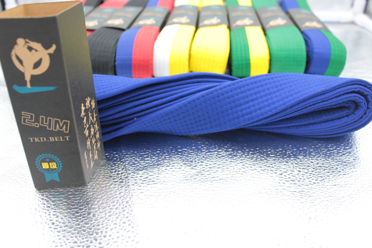 Blue taekwondo belt level 4 road belt children's blue road belt blue taekwondo belt embroidery