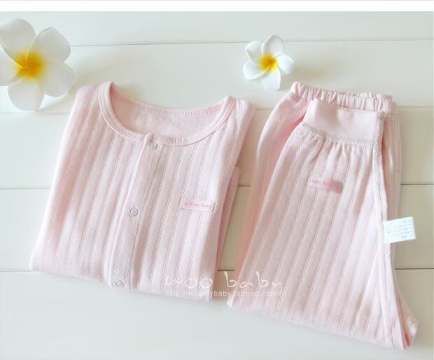 Hui Tong bé mùa thu quần phù hợp với cotton 1-4 nam và nữ bé mùa thu đông cơ sở không có đồ lót xương A bộ nỉ bé gái
