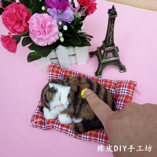 Реалистичная милая плюшевая фигурка, игрушка, кукла для друга, кот, подарок для девушки