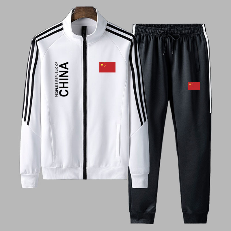 Spring and Autumn Chinese National Team Uniform Jacket Sportswear Suit Men's Martial Arts Coach Uniform Team Uniform Training Uniform