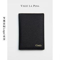 Business card position cross black passport bag card bag custom LOGO name casual solid color wallet enterprise custom