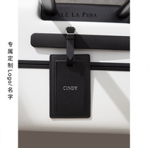 Light luxury simple high-end luggage tag custom LOGO name privacy anti-loss boarding pass luggage luggage case