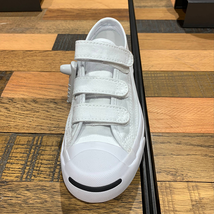 CONVERSE mới Converse velcro mở nụ cười nam nữ thấp để giúp giày vải thoáng khí 160238C160236C giày converse trắng