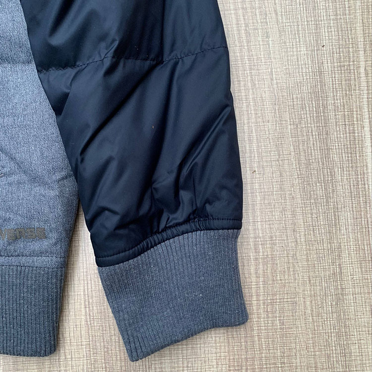 CONVERSE Converse nam xuống áo khoác màu xám xuống đồng phục bóng chày ấm áp ngắn 10003230-A02 - Thể thao xuống áo khoác áo phao nam hàng hiệu