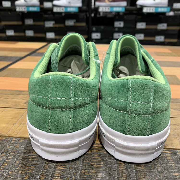 Converse mới một ngôi sao đầy màu sắc cỏ xanh chuỗi logo logo lông cắt thấp giày thông thường 159816C - Dép / giày thường giày thể thao trẻ em