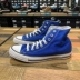 CONVERSE Converse mới tất cả các ngôi sao cổ điển màu xanh cao và thấp giúp nam và nữ giày vải thông thường - Plimsolls