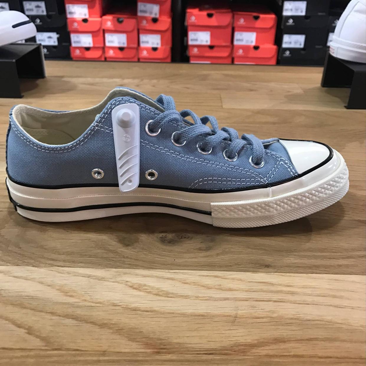 CONVERSE Giày nam mới Converse Giày nữ thập niên 1970 Tiêu chuẩn Samsung thấp để giúp giày vải màu xanh nhạt 162243C giày converse cổ thấp