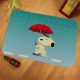 Phim hoạt hình Snoopy dễ thương mat vào cửa sofa phòng ngủ giường trẻ em phòng bên thảm phòng tắm chống trượt phổ biến - Thảm sàn