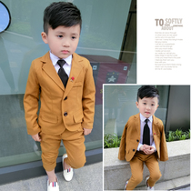 Childrens autumn suits 2020 new boys catwalk show small suits small and medium baby flower girl dresses performance clothes