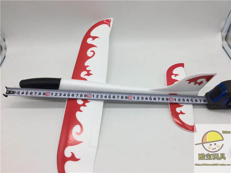 Фрисби 手抛飞机泡沫飞机滑翔机贴花贴纸飞机火焰飞机飞得远投掷儿童玩具 628
