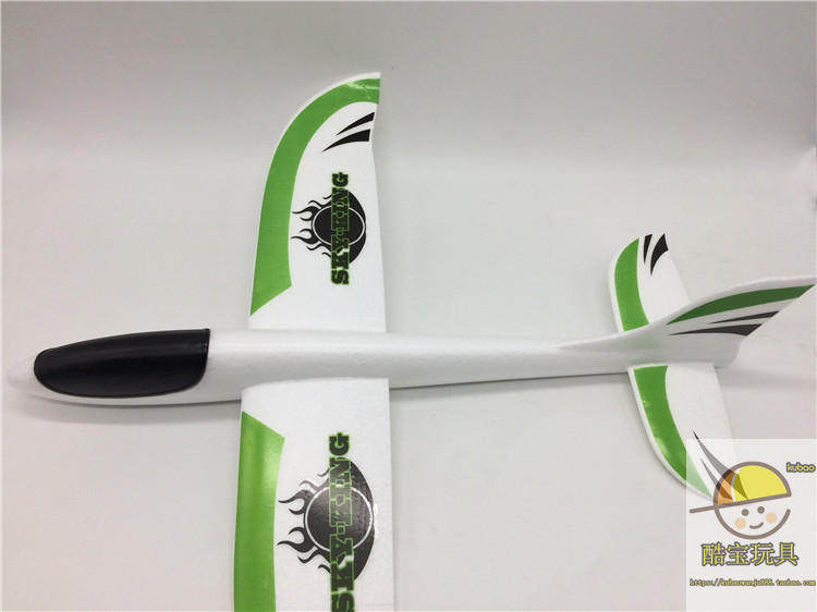 Фрисби 手抛飞机泡沫飞机滑翔机贴花贴纸飞机火焰飞机飞得远投掷儿童玩具 628