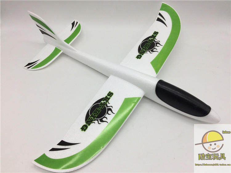 Фрисби 手抛飞机泡沫飞机滑翔机贴花贴纸飞机火焰飞机飞得远投掷儿童玩具 628