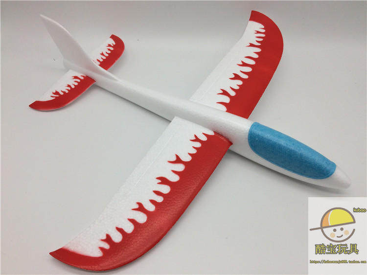 Фрисби 手抛飞机泡沫飞机滑翔机贴花贴纸飞机火焰飞机飞得远投掷儿童玩具 628