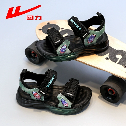 Warrior, летние сандалии для мальчиков, спортивная пляжная обувь, подходит для подростков, мягкая подошва