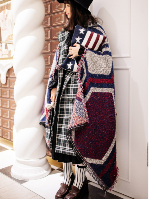 冬天保暖必备单品宽大围巾 让你变身超森系少