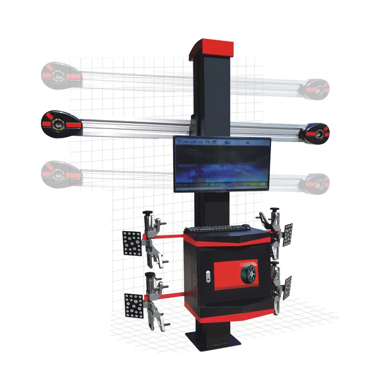New four - wheel positioning automatic lifting 3D car children's large shear factory direct - run upgrade four - post lift