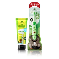 Apple, зеленая зубная щетка, 70г, 2-4 лет