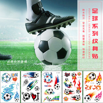 Football stickers waterproof childrens tattoo stickers decorative arm face safety non-toxic carnival football fan face stickers