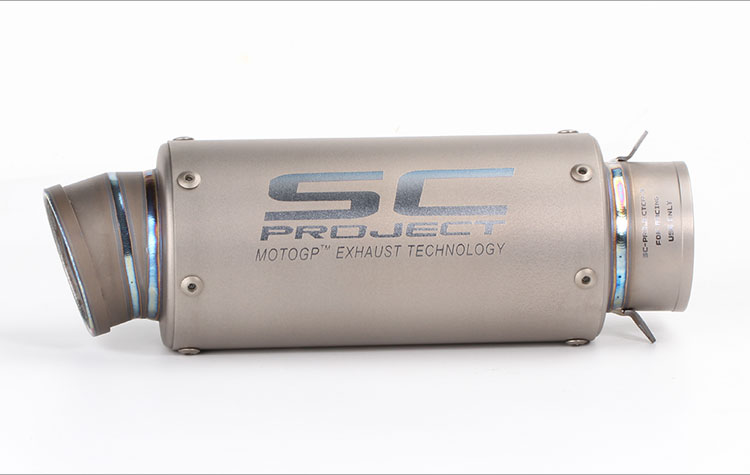 Xe máy sửa đổi ống xả SC hợp kim titan sợi carbon chịu nhiệt độ cao thùng Suzuki GSX600 phân khối lớn phổ - Ống xả xe máy ống xả xe máy honda