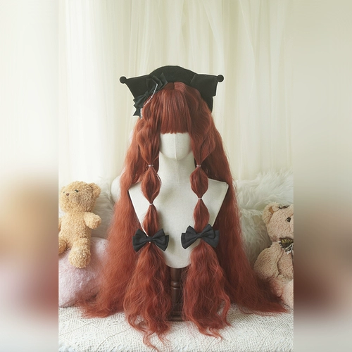 Кудрявый кукурузный чай, парик, стиль Лолита, 80см