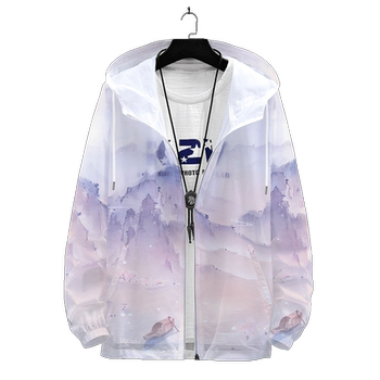 Fengheyi hooded summer cardigan jacket