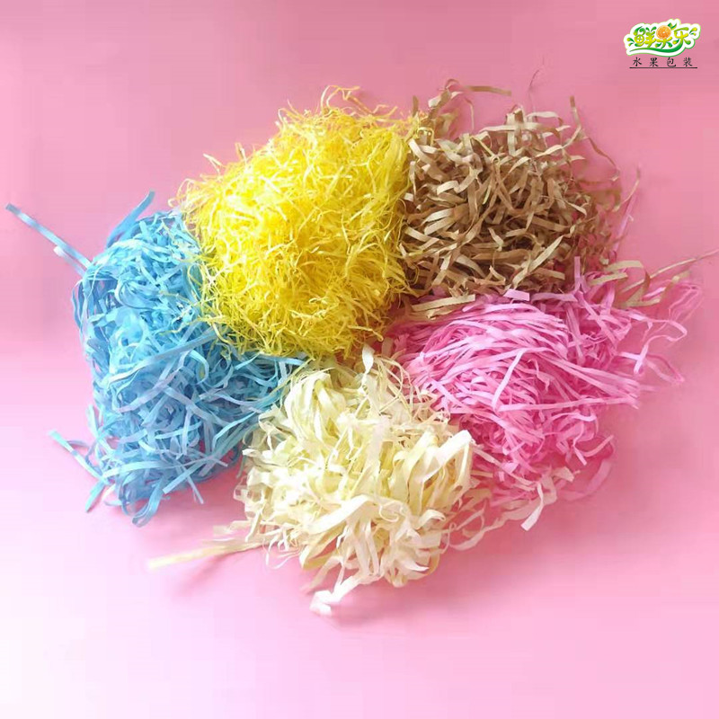 Lafi Grass Christmas presents Red Wine Box decorated filling fruit high-end gift box shredded paper wire strip hay