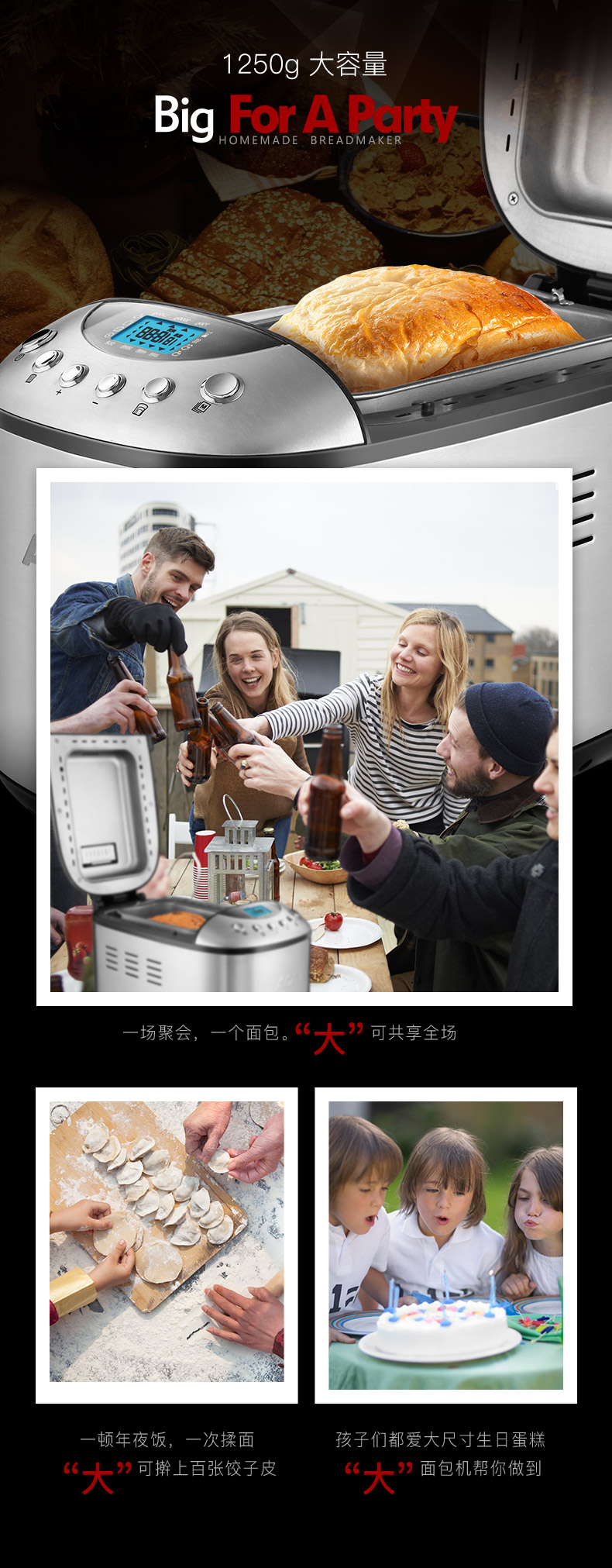 máy làm bánh mì otofun	 Thiết bị điện ACA Bắc Mỹ AB-3SF16 Hộ gia đình công suất lớn Máy làm mì thông minh đa chức năng mua máy ép bánh mì thanh lý