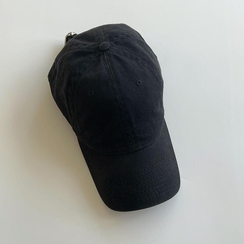 Once Received, No Returns. Black Plain Cap, High-Quality Unbranded Baseball Cap, Soft Top Duckbill Cap, Solid Color, Versatile