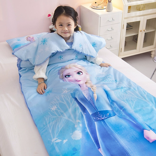 Детский спальный мешок для принцессы, хлопковое детское одеяло для путешествий, принцесса Эльза, «Холодное сердце»