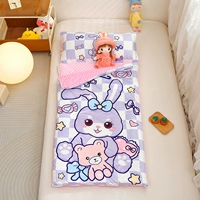 Плетальный пурпурный кролик [все -ин -один стеганый одеял/ядро подушки может быть удалено]