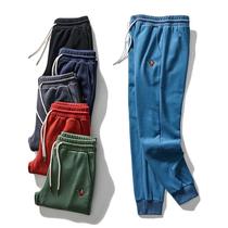 320 grams of heavy pull velvet men plus velvet warm pants cotton heavy industry embroidered Terry sweatpants 4091-hk6300