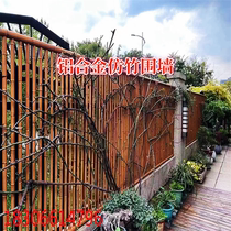 Aluminum profile custom-made aluminum alloy imitation bamboo pattern bamboo section aluminum bamboo tube fence garden ceiling aluminum round tube
