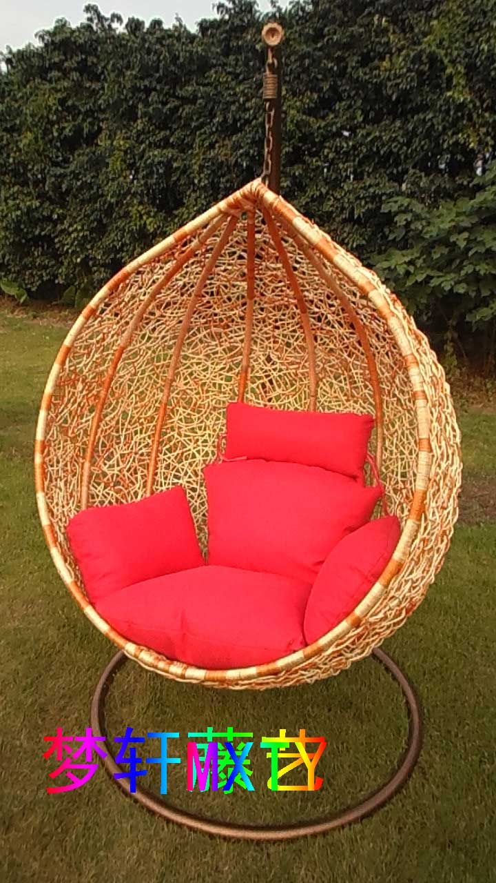 Mây đu mây giỏ, đồ gỗ ngoài trời, đồ nội thất patio, 2012 mới mây ghế rocking chair, nhà máy bán hàng trực tiếp