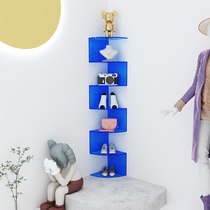 Shoe store acrylic display rack shelf corner storage rack clothing store shoe bag display cabinet jewelry display props