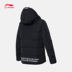 Li Ning ngắn xuống áo khoác nữ áo khoác mới ấm áp trùm đầu nhẹ mùa đông dày vịt trắng xuống đồ thể thao - Thể thao xuống áo khoác áo phao lông vũ nữ có mũ Thể thao xuống áo khoác