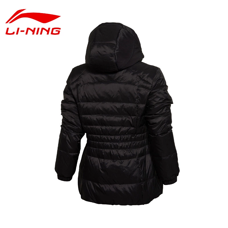 Li Ning xuống áo khoác ngắn quần áo phụ nữ giải phóng mặt bằng chính hãng ánh sáng mùa đông trùm đầu ấm - Thể thao xuống áo khoác áo phao zara