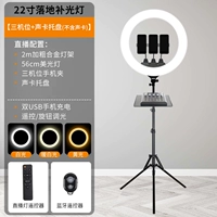 22-дюймовая (56 см) лампа Mingji + [Положение с тремя калибрами] подставка для пола 2M + лоток звуковой карты