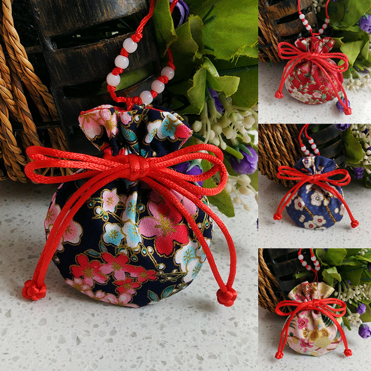 Dragon Boat Festival Wormwood bag printed cotton cloth bag small brocade bag jewelry bag sachet hair amulet blessing bag